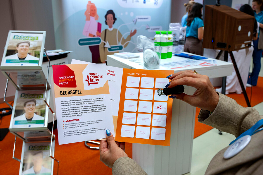 Afbeelding van stempelkaart beursspel KNMG Carrièrebeurs 2025